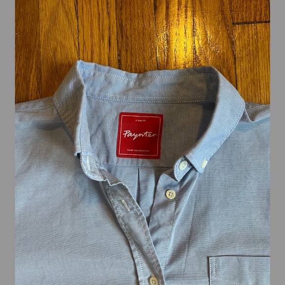 Paynter Women's Oxford Button Down Shirt - Medium - Blue - Picture 5 of 13